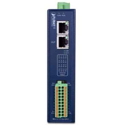 PLANET IECS-1116-DO Industrial EtherCAT Slave I/O Module with Isolated 16-ch Digital Output