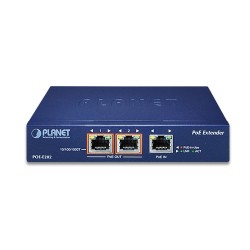 PLANET POE-E202 1-port 802.3at PoE+ to 2-port 802.3af/at Gigabit PoE Extender