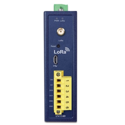 PLANET LN1140 Industrial IP30 LoRa Node Controller (2 DI, 2 DO, EU868/US915 Sub 1G)