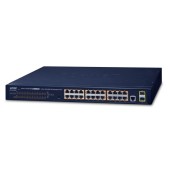 PLANET GS-4210-24P2S 24-Port 10/100/1000T 802.3at PoE + 2-Port 100/1000X SFP Managed Switch