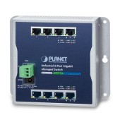 PLANET WGS-4215-8T Industrial 8-Port 10/100/1000T Wall-mount Managed Switch (-40~75 degrees C)