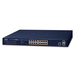 PLANET GS-4210-16P2S 16-Port 10/100/1000T 802.3at PoE + 2-Port 100/1000X SFP Managed Switch