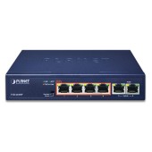 PLANET FSD-604HP 4-Port 10/100TX 802.3af/at PoE + 2-Port 10/100TX Desktop Switch (60 Watts)