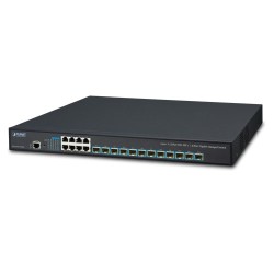 PLANET XGS-6350-12X8TR Layer 3 12-Port 10G SFP+ + 8-Port 10/100/1000T Managed Switch with Dual 100~240V AC Redundant Power