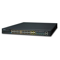 PLANET SGS-6341-24P4X Layer 3 24-Port 10/100/1000T 802.3at PoE + 4-Port 10G SFP+ Stackable Managed Switch