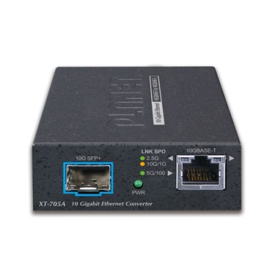 PLANET XT-705A 10G/5G/2.5G/1G/100M Copper to 10GBASE-X SFP+ Media Converter