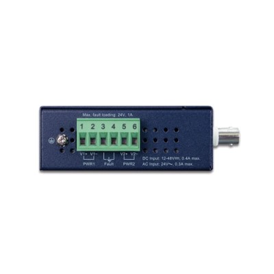 PLANET IVC-234GT IP30 Industrial Gigabit Ethernet Extender w/ G.vectoring, 4-Port 10/100/1000T RJ45 (LAN), 1-Port BNC, 1-Port RJ11