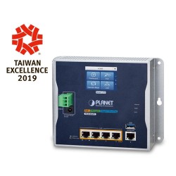 PLANET WGR-500-4PV IP30 Industrial Wall-mount Gigabit Router with 4-Port 802.3at PoE+