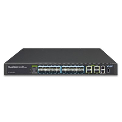 PLANET XGS-6350-24X4C Layer 3 24-Port 10G SFP+ + 4-Port 100G QSFP28 Managed Switch