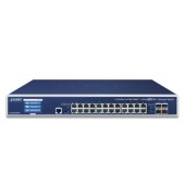 PLANET GS-5220-24T4XV L3 24-Port 10/100/1000T + 4-Port 10G SFP+ Managed Ethernet Switch with LCD Touch Screen