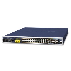 PLANET IGS-6325-24P4X Industrial L3 24-Port 10/100/1000T-802.3at PoE + 4-Port 10G SFP+ Managed Ethernet Switch