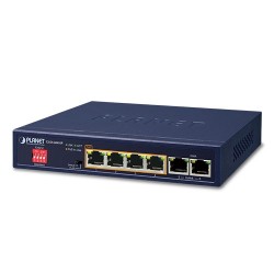 PLANET GSD-604HP 4-Port 10/100/1000T 802.3at PoE + 2-Port 10/100/1000T Desktop Switch