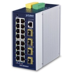 PLANET IGS-20040MT Industrial L2+ 16-Port 10/100/1000T + 4-Port 100/1000X SFP Managed Switch