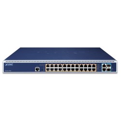 PLANET GS-6322-24P4X L3 24-Port 10/100/1000T 802.3bt PoE + 2-Port 10GBASE-T + 2-Port 10G SFP+ Managed Switch with Dual Modular Power Supply Slots