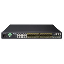 PLANET XGS3-24242 Layer 3 24-Port 100/1000X SFP + 8-Port Shared TP + 4-Port 10G SFP+ Stackable Managed Switch (100~240V AC, 36-75V DC)