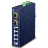 PLANET IGS-620TF Industrial 4-Port 10/100/1000BASE-T + 2-Port 100/1G/2.5GBASE-X SFP Ethernet Switch