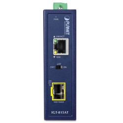 PLANET IGT-815AT Industrial Compact 100/1000BASE-X to 10/100/1000BASE-T Media Converter