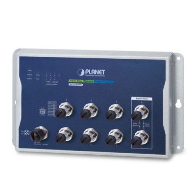 PLANET WGS-5225-8MT Industrial L2+ 8-Port 10/100/1000T M12 Wall-mount Managed Switch