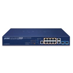 PLANET GS-5220-8UP2T2X L3 8-Port 10/100/1000T 802.3bt PoE + 2-Port 10/100/1000T + 2-Port 10G SFP+ Managed Switch