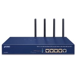 PLANET VR-300PW5 Wi-Fi 5 AC1200 Dual Band VPN Security Router with 4-Port 802.3at PoE+