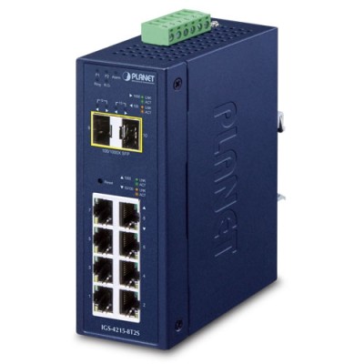 PLANET IGS-4215-8T2S Industrial L2/L4 8-Port 10/100/1000T + 2-Port 100/1000X SFP Managed Switch