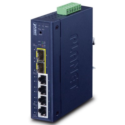 PLANET IGS-4215-4T2S Industrial L2/L4 4-Port 10/100/1000T + 2-Port 100/1000X SFP Managed Switch