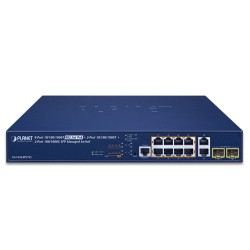 PLANET GS-5220-8P2T2S L2+ 8-Port 10/100/1000T 802.3at PoE + 2-Port 10/100/1000T + 2-Port 100/1000X SFP Managed Switch