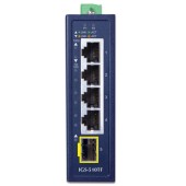 PLANET IGS-510TF Industrial Compact 4-Port 10/100/1000T + 1-Port 100/1000X SFP Gigabit Ethernet Switch