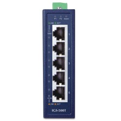 PLANET IGS-500T Compact Industrial 5-Port 10/100/1000T Gigabit Ethernet Switch