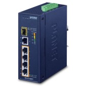 PLANET IGS-614HPT Industrial 4-Port 10/100/1000T 802.3at PoE + 1-Port 10/100/1000T + 1-Port 100/1000X SFP Gigabit Ethernet Switch