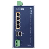 PLANET BSP-360 Industrial Renewable Power 5-Port Gigabit Managed Switch/Router with 4-Port 802.3at PoE+