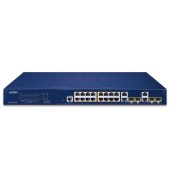 PLANET GS-4210-16P4C 16-Port 10/100/1000T 802.3at PoE + 4-Port Gigabit TP/SFP Combo Managed Switch