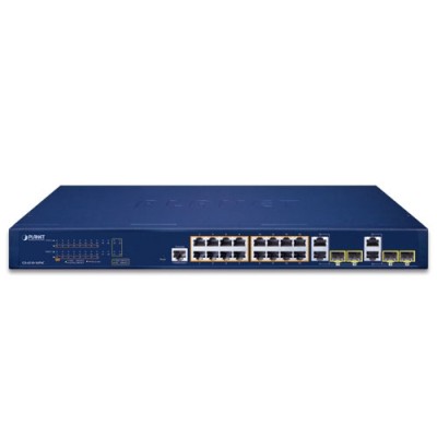 PLANET GS-4210-16P4C 16-Port 10/100/1000T 802.3at PoE + 4-Port Gigabit TP/SFP Combo Managed Switch