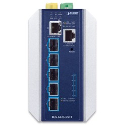 PLANET IGS-6325-5X1T Industrial Layer 3 5-Port 10GBASE-X SFP+ + 1-Port 10GBASE-T Managed Ethernet Switch