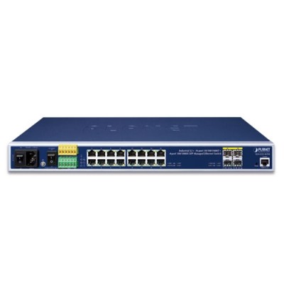 PLANET IGS-5225-16T4S Industrial L2+ 16-Port 10/100/1000T + 4-Port 100/1000X SFP Managed Ethernet Switch