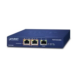 PLANET POE-E202 1-port 802.3at PoE+ to 2-port 802.3af/at Gigabit PoE Extender