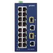 PLANET IFGS-1822TF Industrial 16-Port 10/100TX + 2-Port Gigabit TP/SFP Combo Ethernet Switch