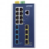 PLANET TSN-6325-8T4S4X Industrial L3 8-Port 10/100/1000T + 4-Port 1G/2.5G SFP + 4-Port 10GBASE-X SFP+ Managed TSN Ethernet Switch