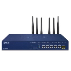 PLANET VR-300FW-NR 5G NR Cellular + Wi-Fi 6 AX 1800 Dual Band + 1-Port 1000X SFP VPN Security Router