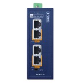 PLANET IPOE-270 Industrial 2-port Multi-Gigabit 802.3bt PoE++ Injector Hub (-40~75 degrees C)