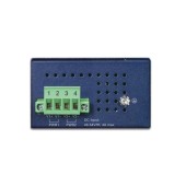 PLANET IPOE-270-12V Industrial 2-port Multi-Gigabit 802.3bt PoE++ Injector Hub w/12V Booster (-40~75 degrees C, 12~54VDC)