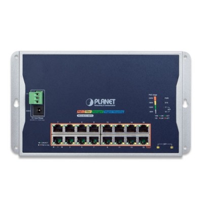 PLANET WGS-4215-16P2S Industrial 16-Port 10/100/1000T 802.3at PoE + 2-Port 100/1000X SFP Wall-mounted Managed Switch