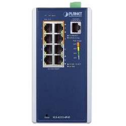 PLANET IGS-4215-4P4T Industrial 4-Port 10/100/1000T 802.3at PoE + 4-Port 10/100/1000T Managed Switch