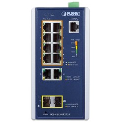 PLANET IGS-4215-8P2T2S Industrial 8-Port 10/100/1000T 802.3at PoE + 2-Port 10/100/1000T + 2-Port 100/1000X SFP Managed Switch