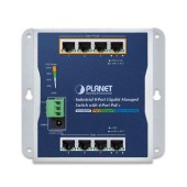 PLANET WGS-804HPT Industrial 8-Port 10/100/1000T Wall-mount Managed Switch with 4-Port PoE+