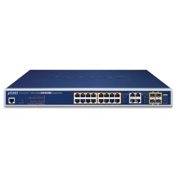 PLANET GS-4210-16UP4C 16-Port 10/100/1000T 802.3bt PoE++ plus 4-Port Gigabit TP/SFP Combo Managed Switch