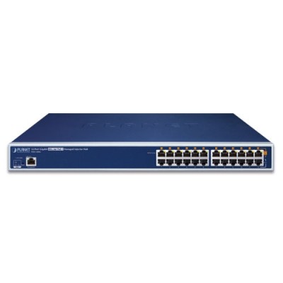 PLANET POE-1200G 12-Port Gigabit IEEE 802.3at PoE+ Managed Injector Hub (220 watts)