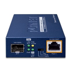 PLANET GUP-805A-60W 100/1000BASE-X SFP to 10/100/1000BASE-T 802.3bt PoE++ Media Converter (60 Watts)