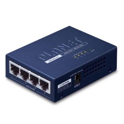 PLANET HPOE-460 4-port Gigabit IEEE 802.3at Power over Ethernet Plus Injector Hub