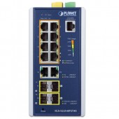 PLANET IGS-5225-8P2T4S Industrial L2+ 8-Port 10/100/1000T 802.3at PoE + 2-Port 10/100/1000T + 2-Port 100/1G SFP + 2-Port 100/1G/2.5G SFP Managed Ethernet Switch